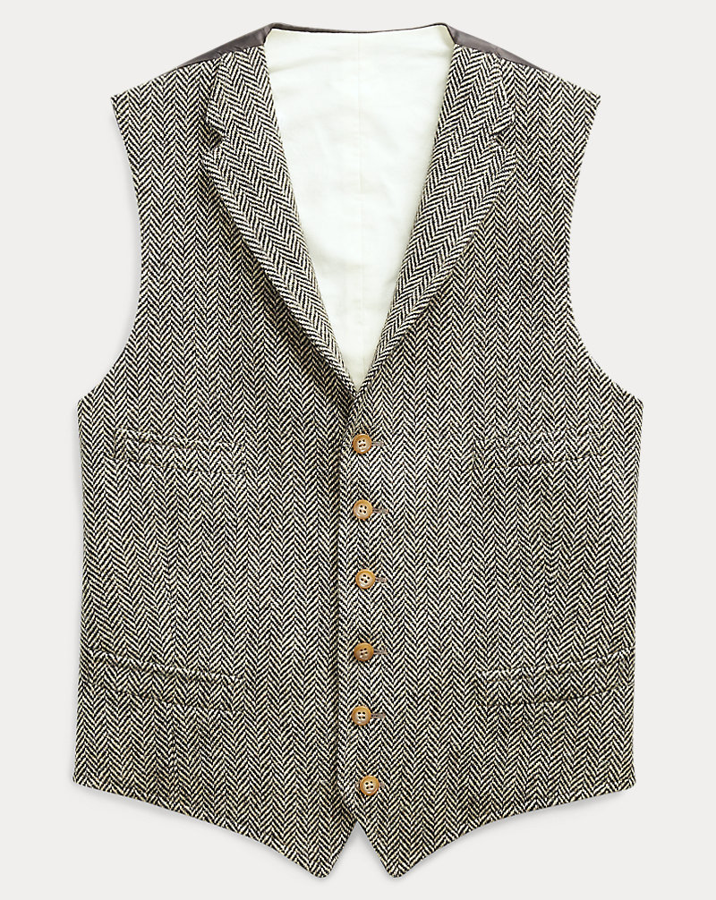 Herringbone Wool Vest Polo Ralph Lauren 1