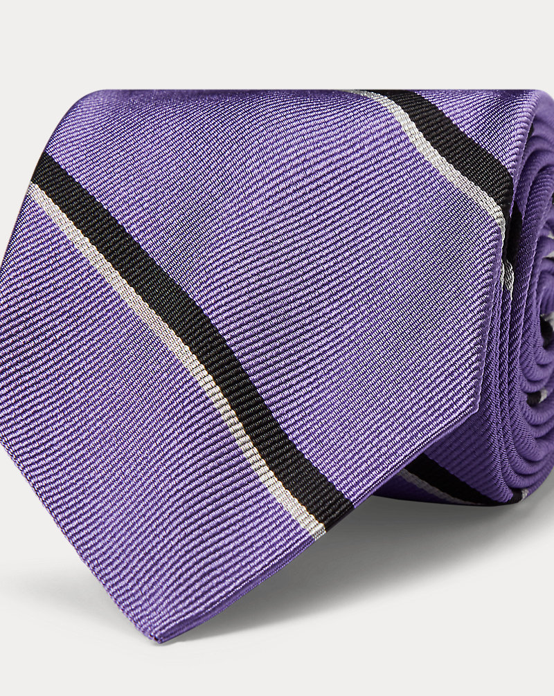 Striped Silk Twill Narrow Tie Polo Ralph Lauren 1