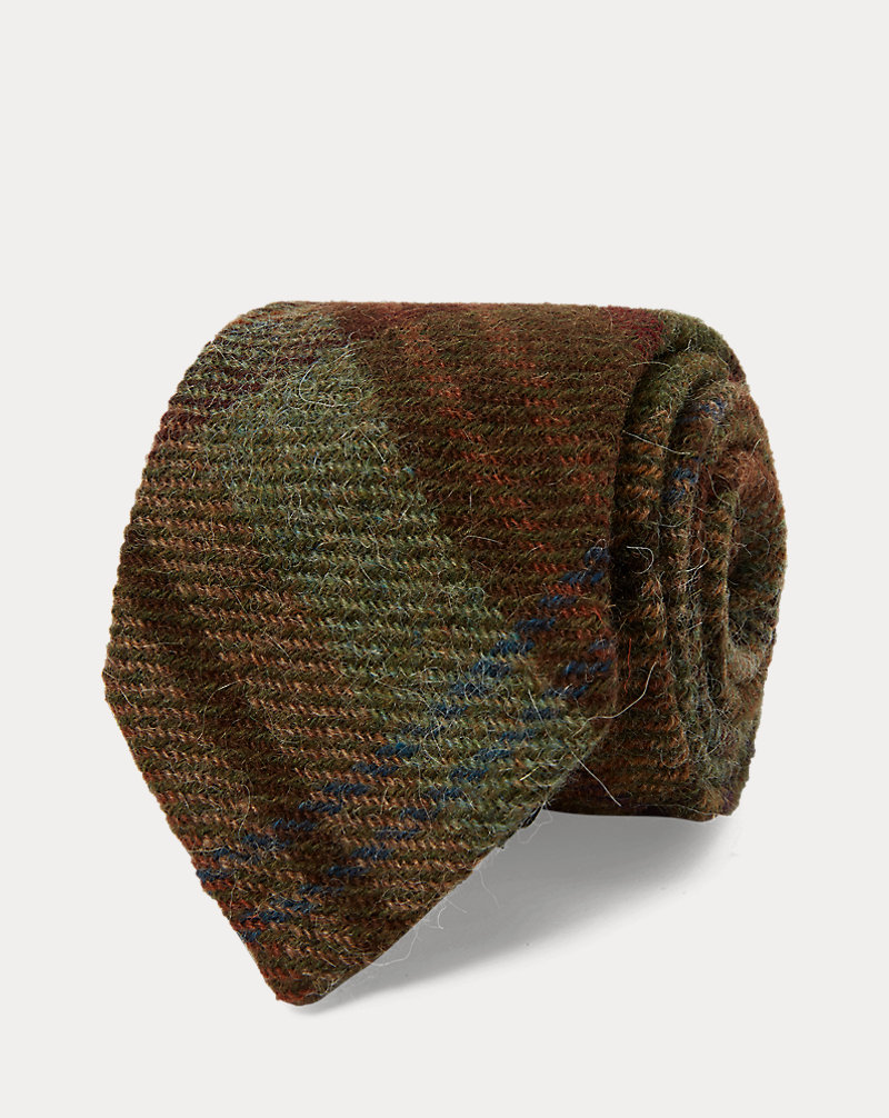 Plaid Wool Narrow Tie Polo Ralph Lauren 1