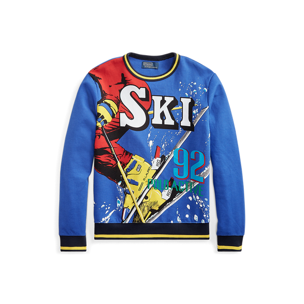 ralph lauren double knit graphic sweatshirt