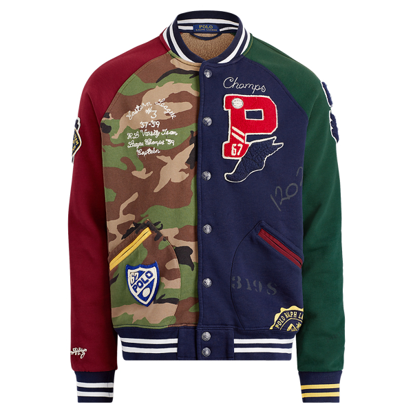 Patchwork Baseball Jacket Polo Ralph Lauren 1