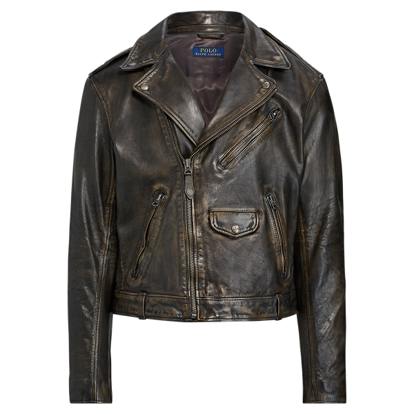 Leather Biker Jacket Polo Ralph Lauren 1