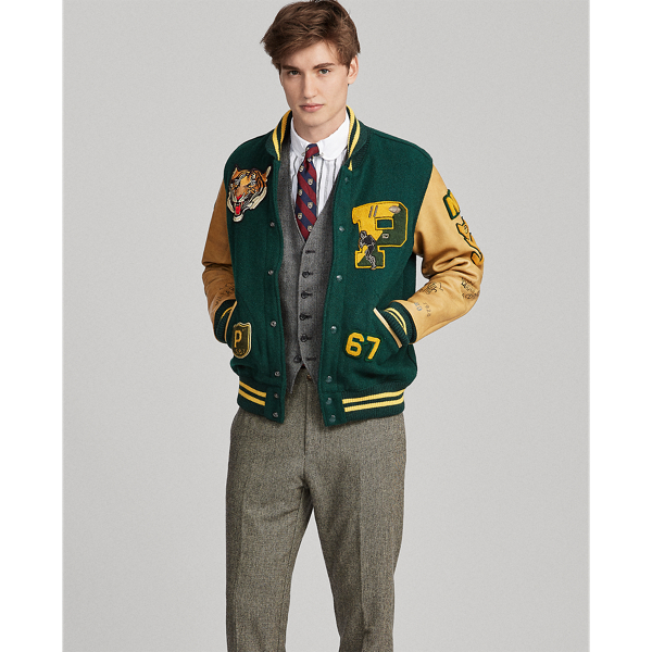 Wool-Blend Letterman Jacket Polo Ralph Lauren 1