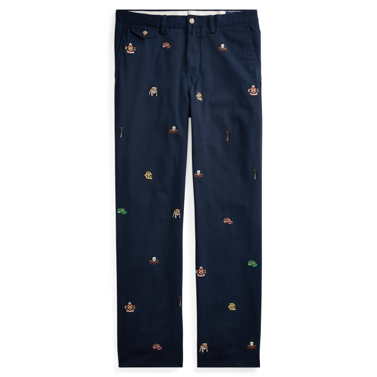 Classic Fit Embroidered Chino