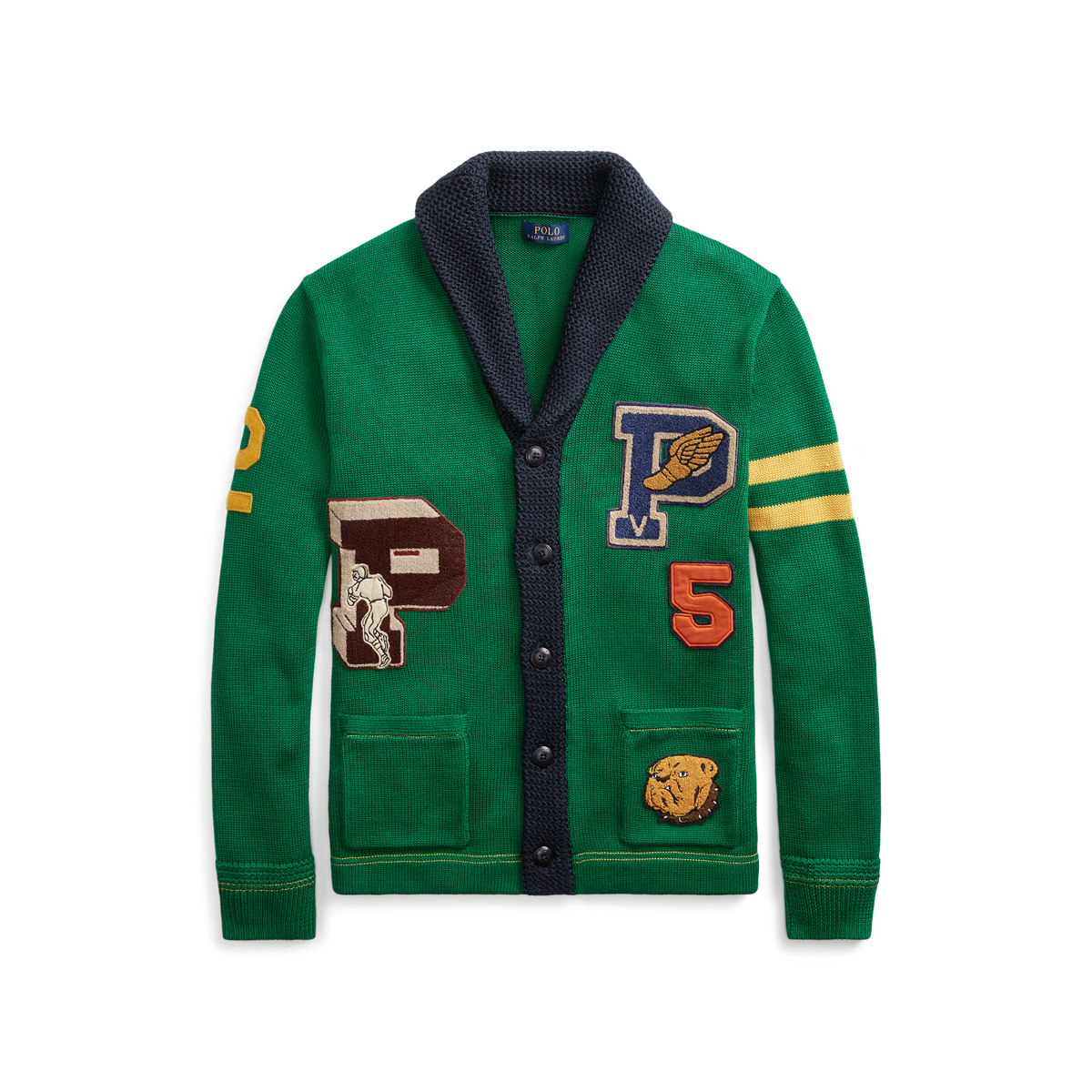 Cotton best sale letterman cardigan