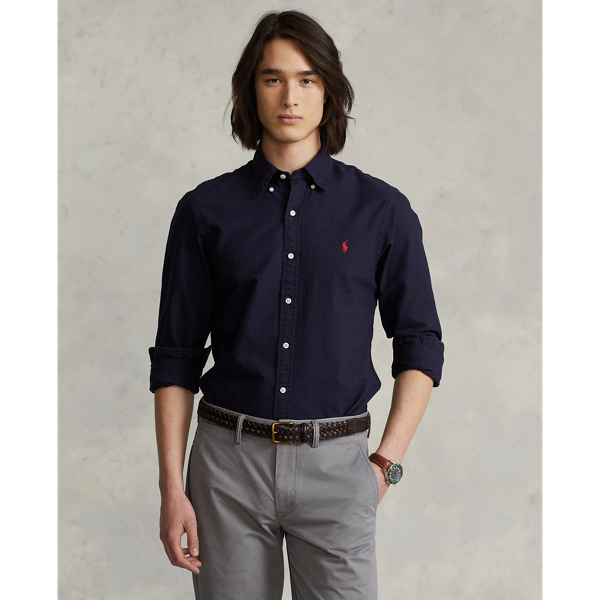 Chemise Oxford cintrée teinte en pièce Polo Ralph Lauren 1