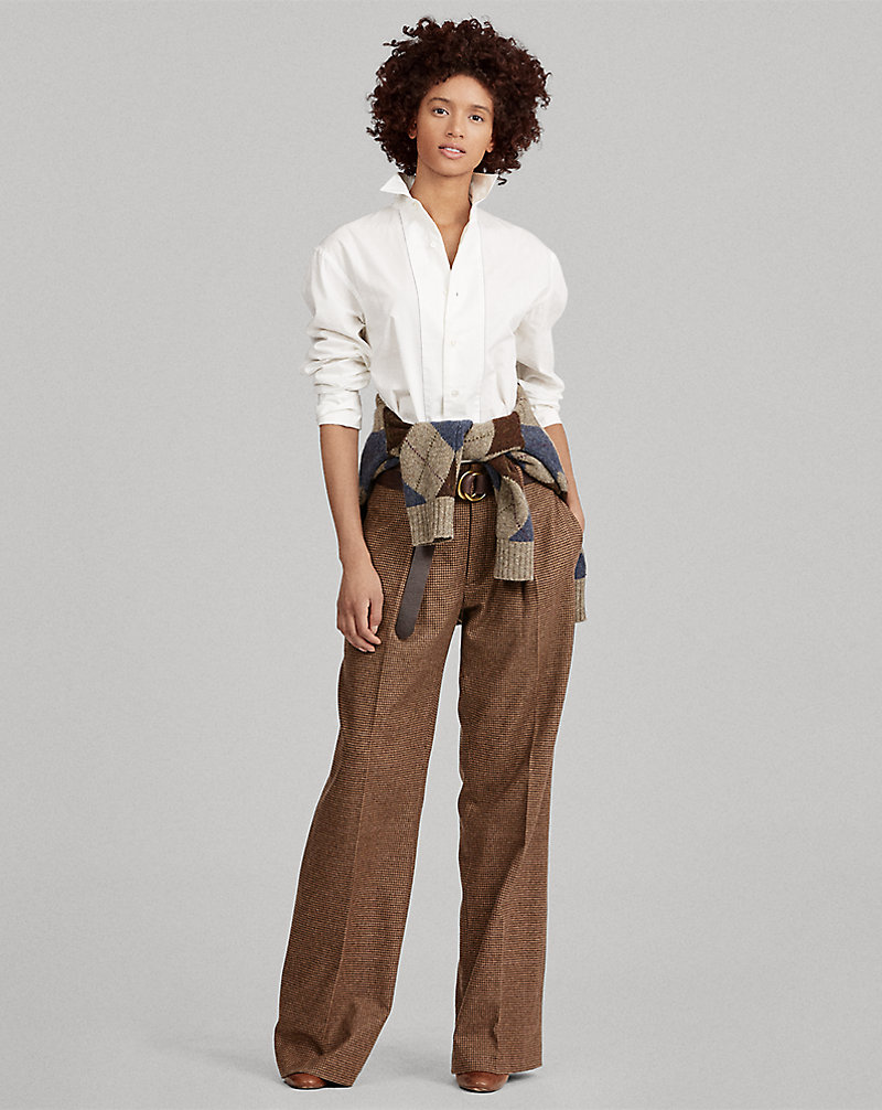 Pantalon à jambe large en tweed Polo Ralph Lauren 1