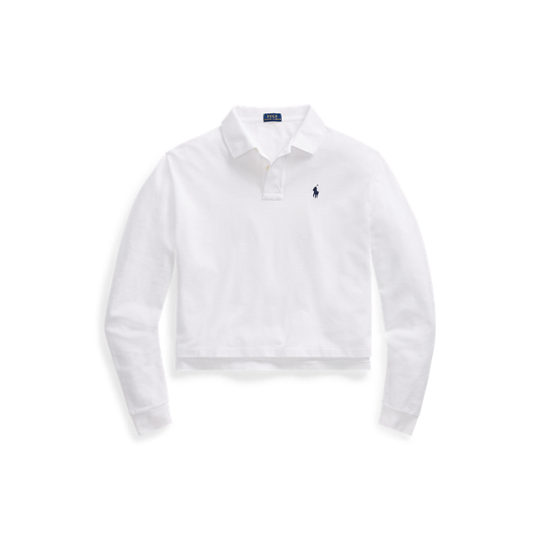 Cropped Mesh Polo Shirt Polo Ralph Lauren 1