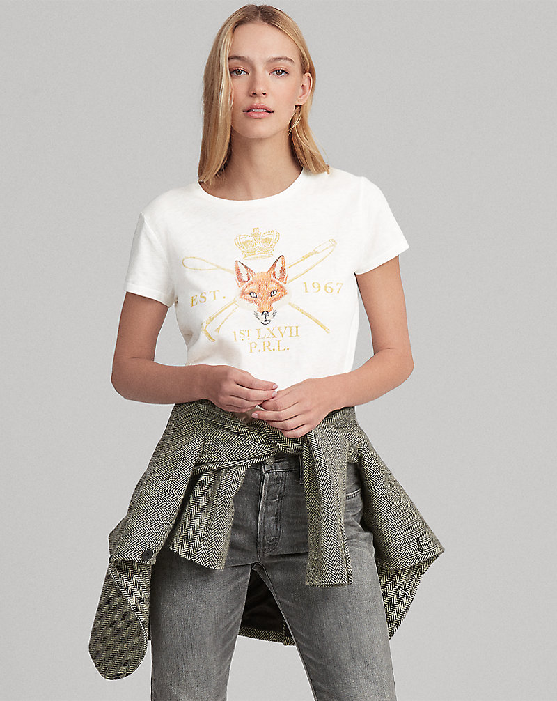 Fox-Print Graphic T-Shirt Polo Ralph Lauren 1