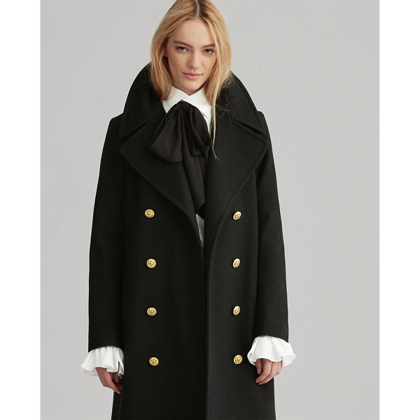 Double breasted reefer coat lauren ralph lauren top