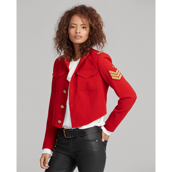 Twill Cropped Military Jacket Polo Ralph Lauren 1