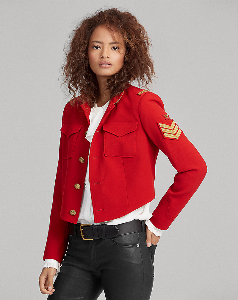Twill Cropped Military Jacket Polo Ralph Lauren 1