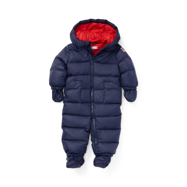 Daunen-Kapuzenoverall Kleine Jungen 1