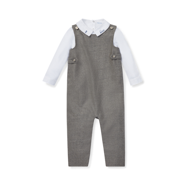 Bodysuit & Wool Overall Set Baby Boy 1