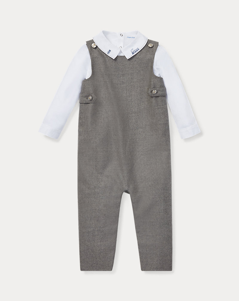 Bodysuit & Wool Overall Set Baby Boy 1