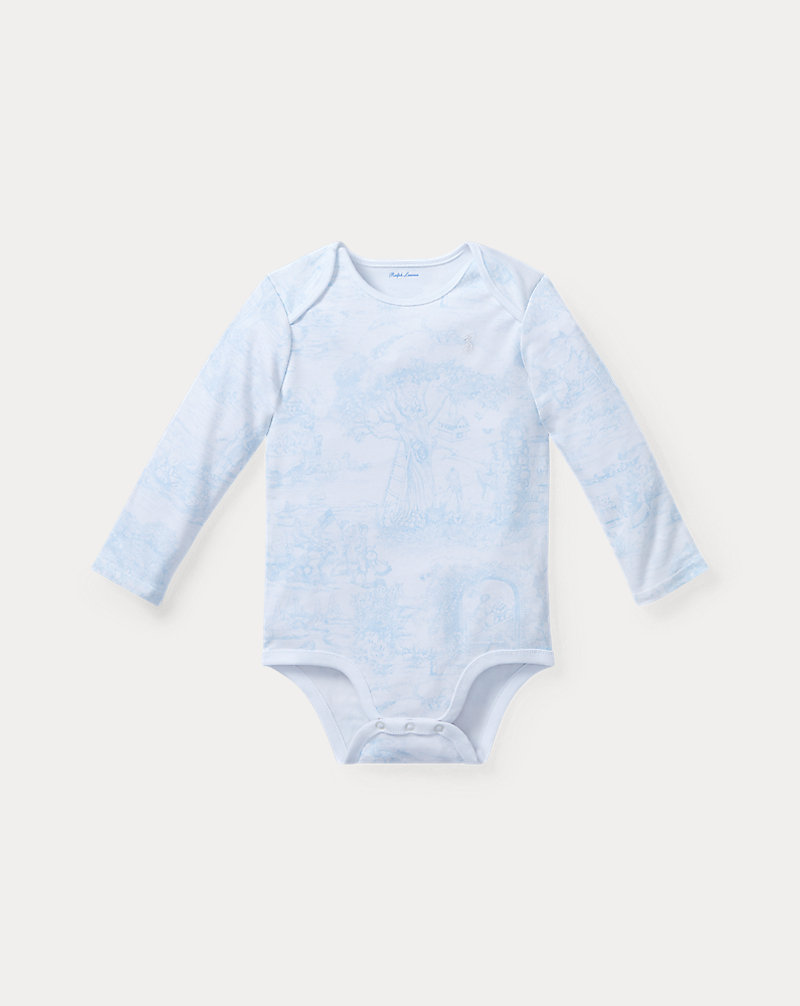 Toile-Print Cotton Bodysuit Baby Boy 1