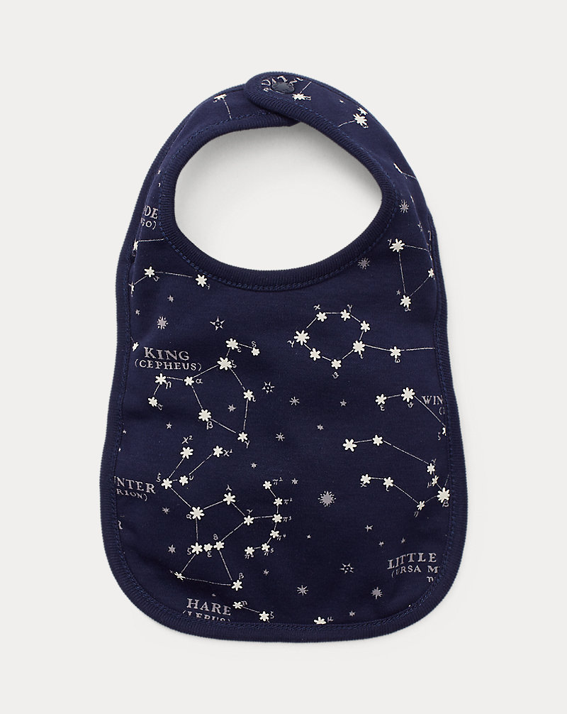 Constellation Cotton Bib Baby Boy 1