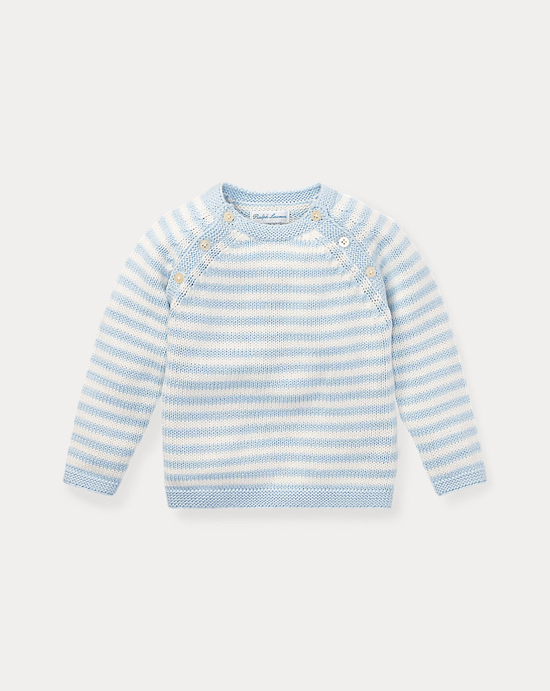 Striped Cotton Sweater Baby Boy 1