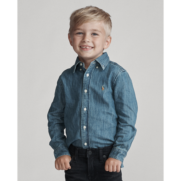 Chemise en coton denim