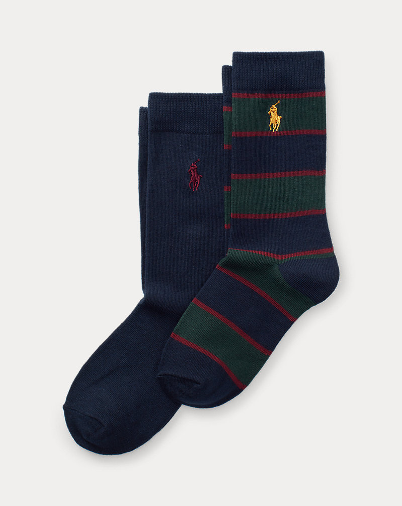 Striped Crew Sock 2-Pack BOYS 6-14 YEARS 1