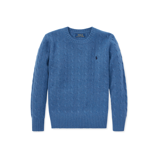 Cable Wool-Cashmere Sweater BOYS 6-14 YEARS 1