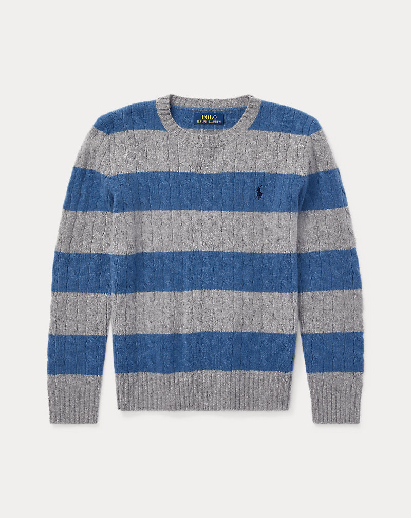 Cable-Knit Wool-Blend Sweater BOYS 6-14 YEARS 1