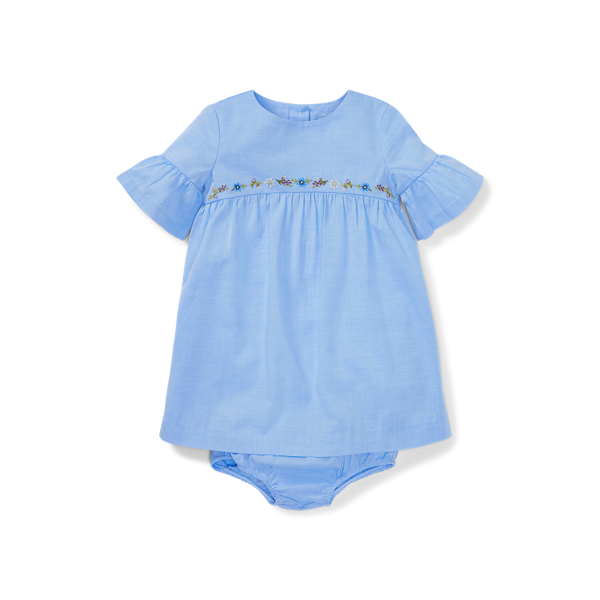 Shirred Dress & Bloomer Baby Girl 1