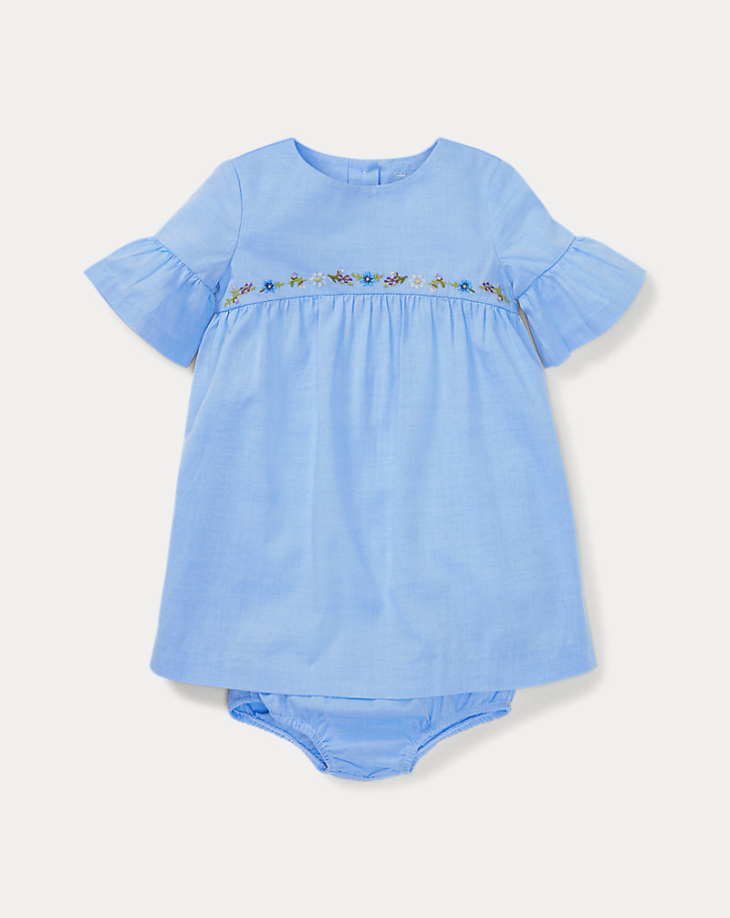 Shirred Dress & Bloomer Baby Girl 1