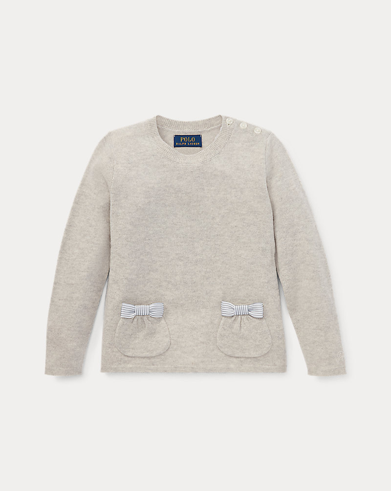 Suéter de lana con bolsillos con lazo NIÑAS DE 1½ A 6½ AÑOS 1