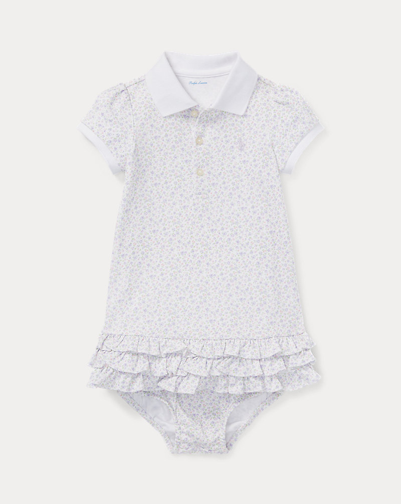 Floral Polo Dress & Bloomer Baby Girl 1