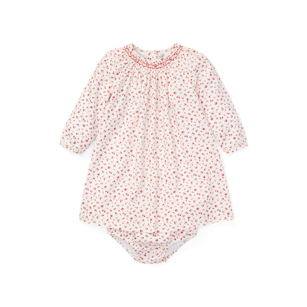 Smocked Cotton Dress Baby Girl 1
