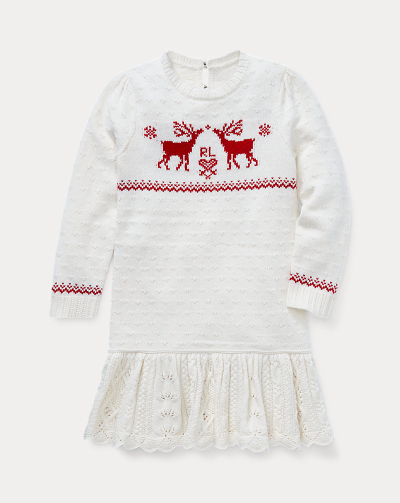 Reindeer Jumper Dress GIRLS 1.5-6.5 YEARS 1