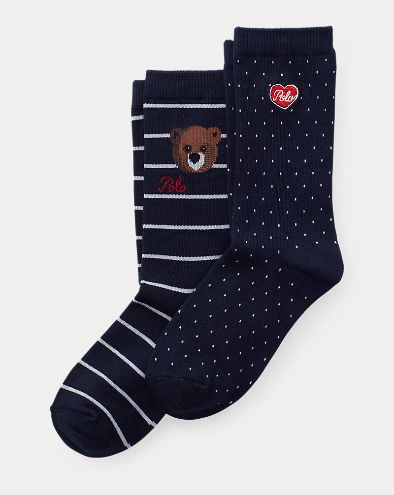 Bear Emoji Sock 2-Pack GIRLS 7-14 YEARS 1