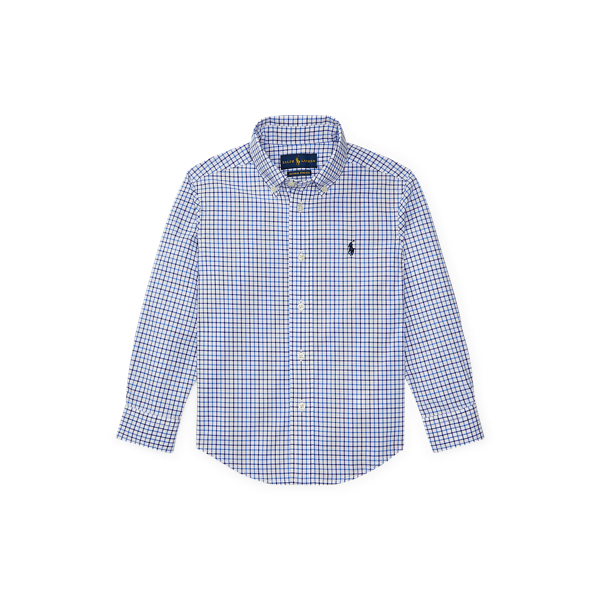 Plaid Cotton Poplin Shirt