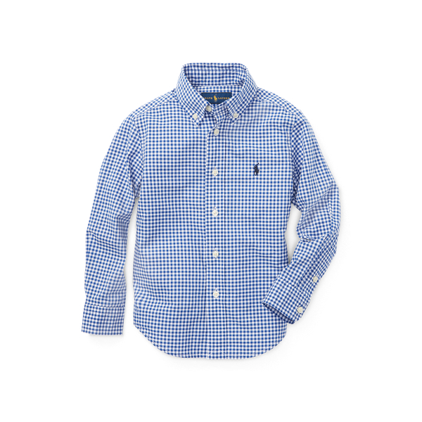 Gingham Cotton Poplin Shirt