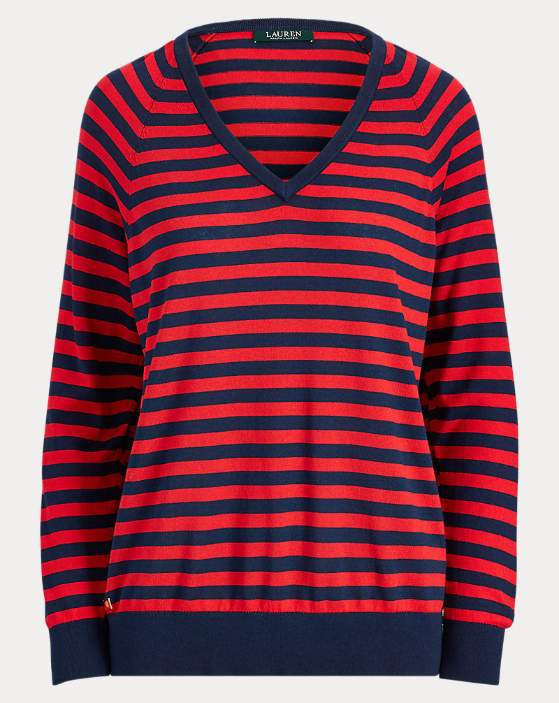Striped V-Neck Sweater Lauren 1
