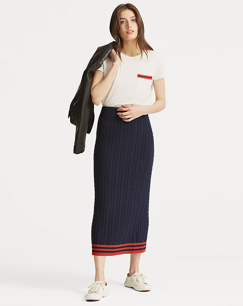 High-Waisted Knit Skirt Lauren 1
