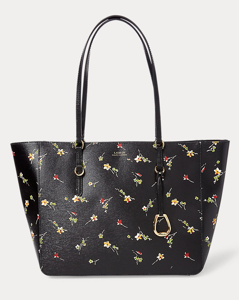 Floral Leather Tote Lauren 1