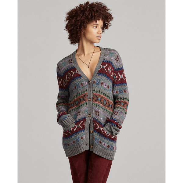 Fair Isle Wool Cardigan Polo Ralph Lauren 1