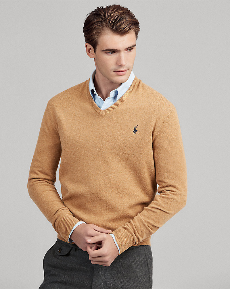 Merino Wool V-Neck Sweater Polo Ralph Lauren 1