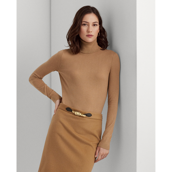 Silk blend turtleneck sale