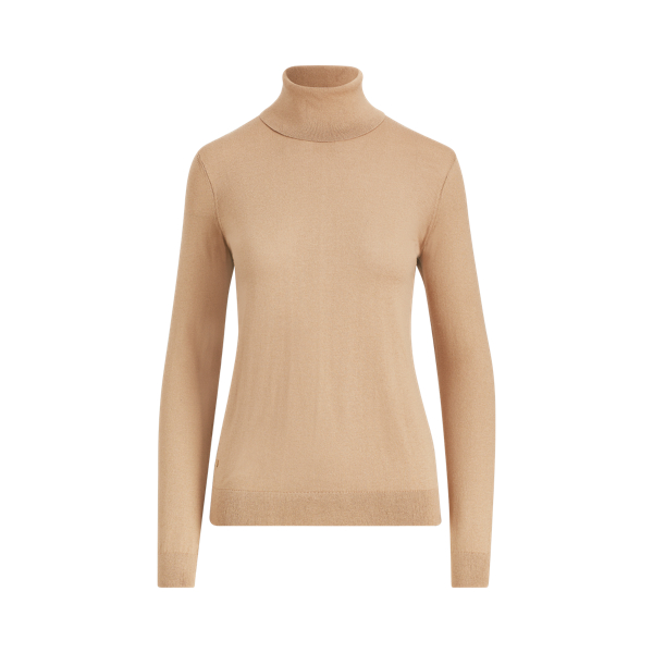 Silk-Blend Roll Neck