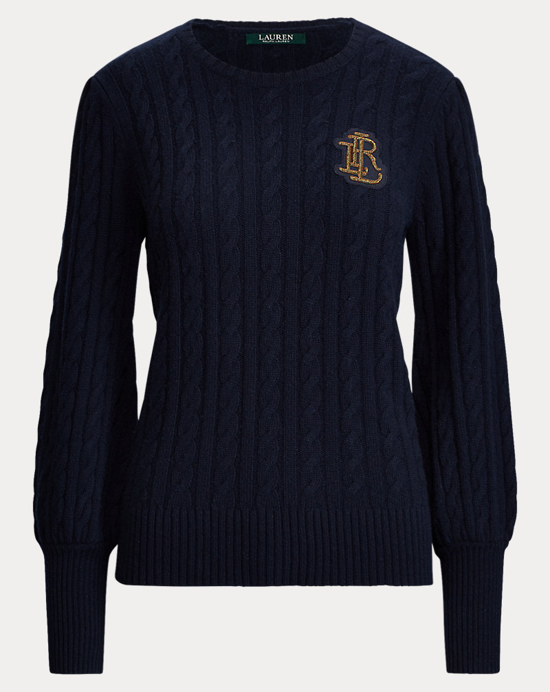 Crest Puff-Sleeve Sweater Lauren 1