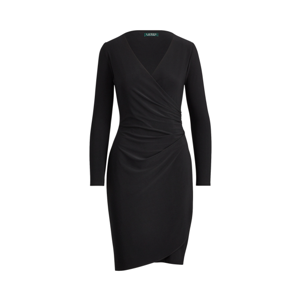 Lauren ralph lauren ruched jersey dress deals