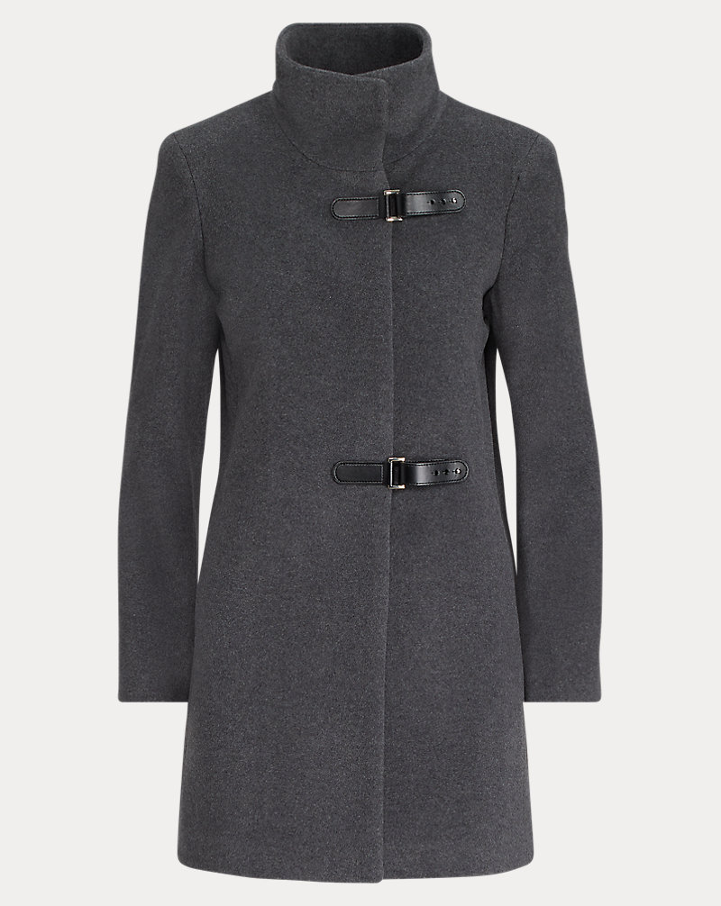 Wool-Blend Mockneck Coat Lauren 1