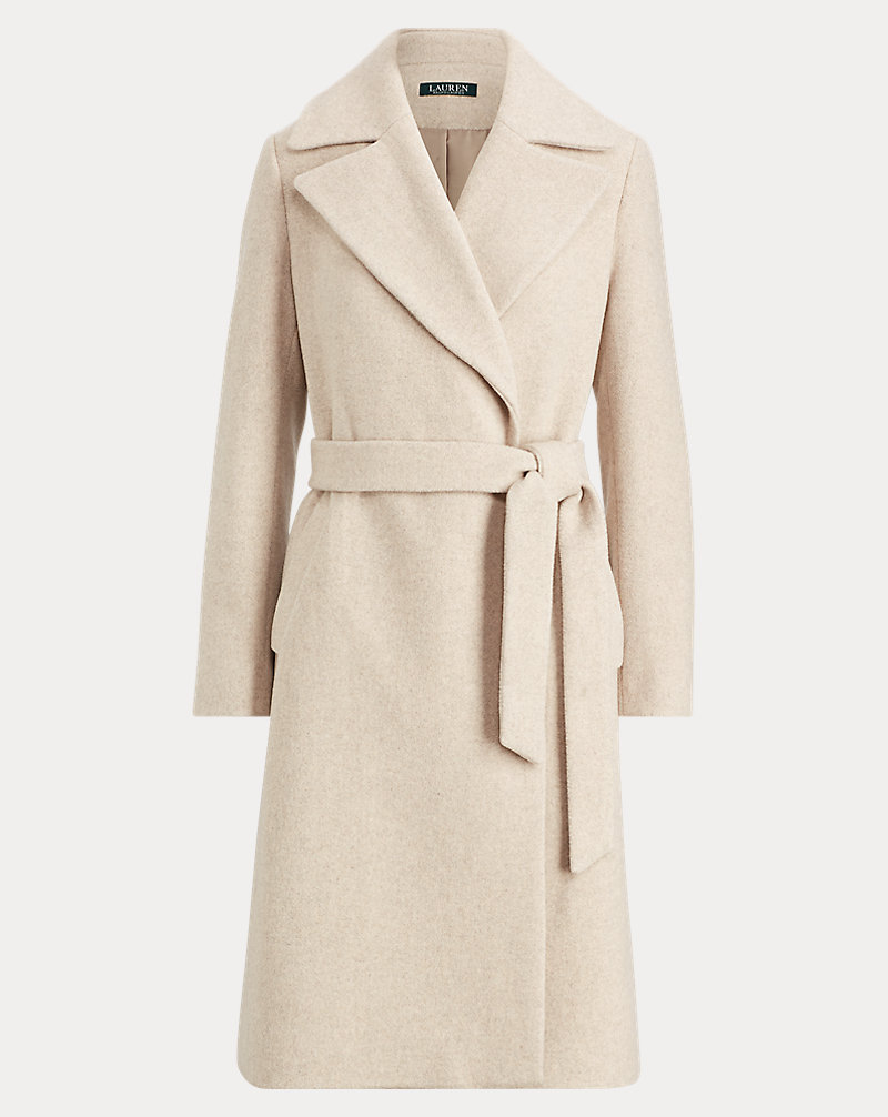 Wool-Blend Belted Coat Lauren 1