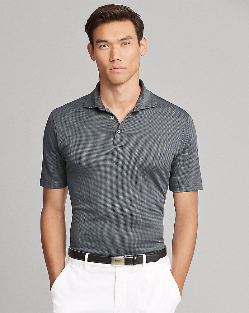 Active Fit Houndstooth Polo Polo Golf 1