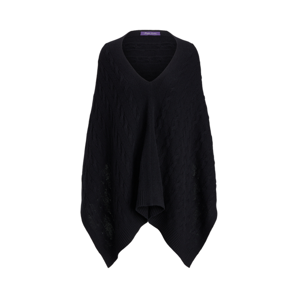 Cable Cashmere Poncho Scarf Ralph Lauren Collection 1