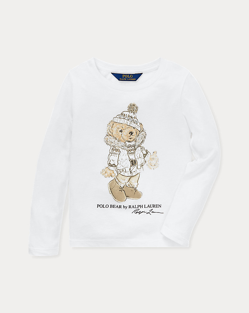 Christmas Bear Cotton T-Shirt GIRLS 1.5-6.5 YEARS 1