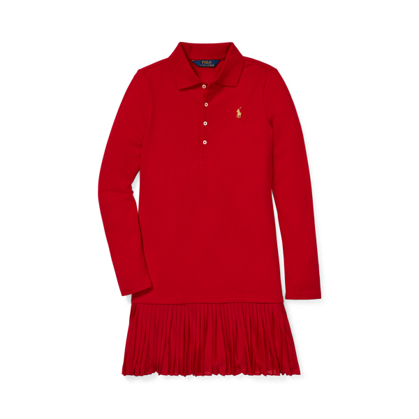 Pleated Polo Dress GIRLS 7-14 YEARS 1